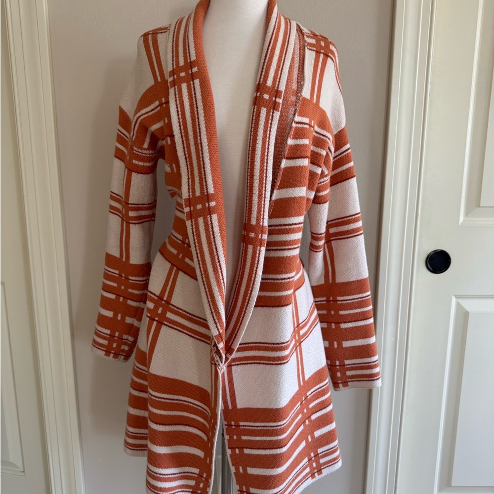 House of Harlow x Revolve Plaid Open Front Cardigan Sweater - Size Small